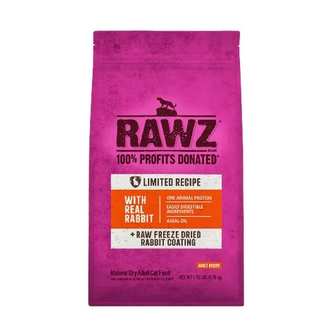 1.75# Rawz Limited Ingredient Rabbit Cat - Food